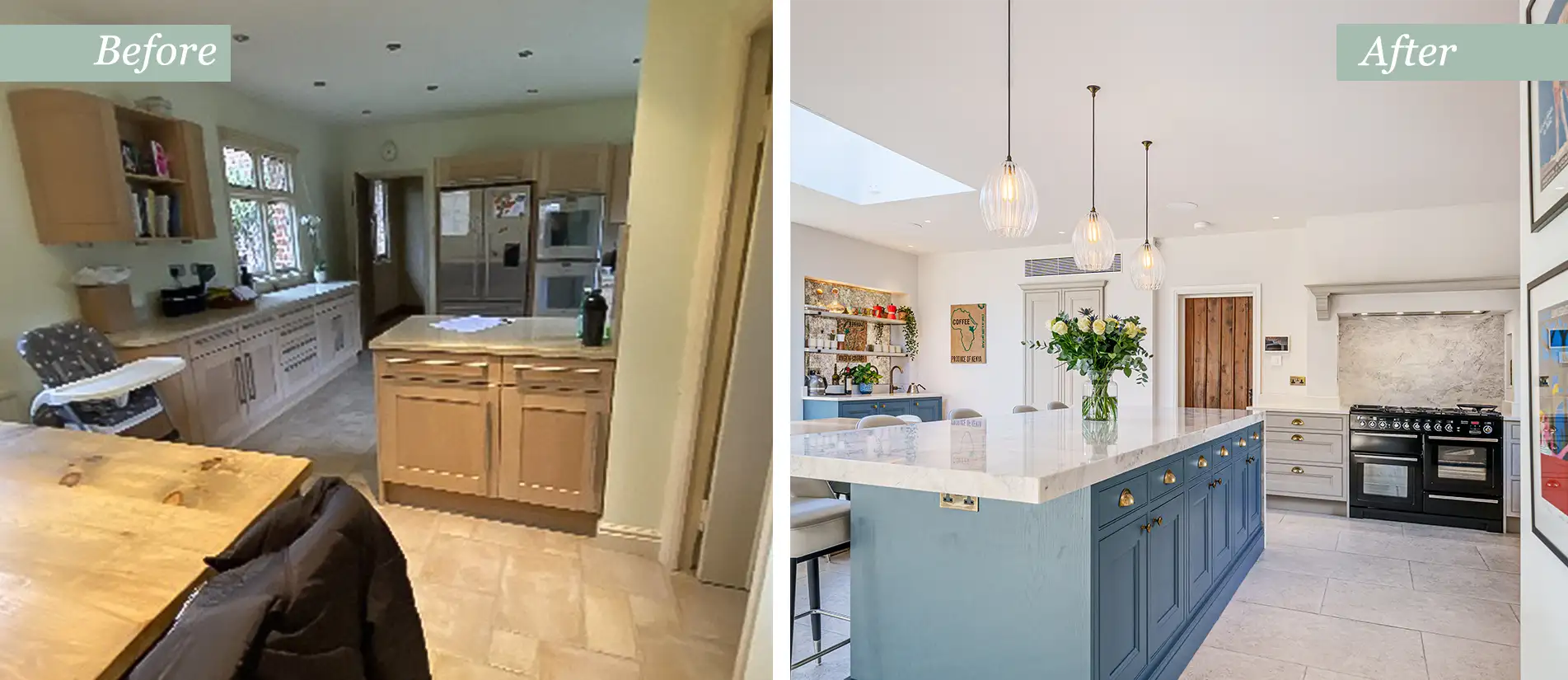 Kitchen renovation project near Maynard MA by Spiral Interior Spaces