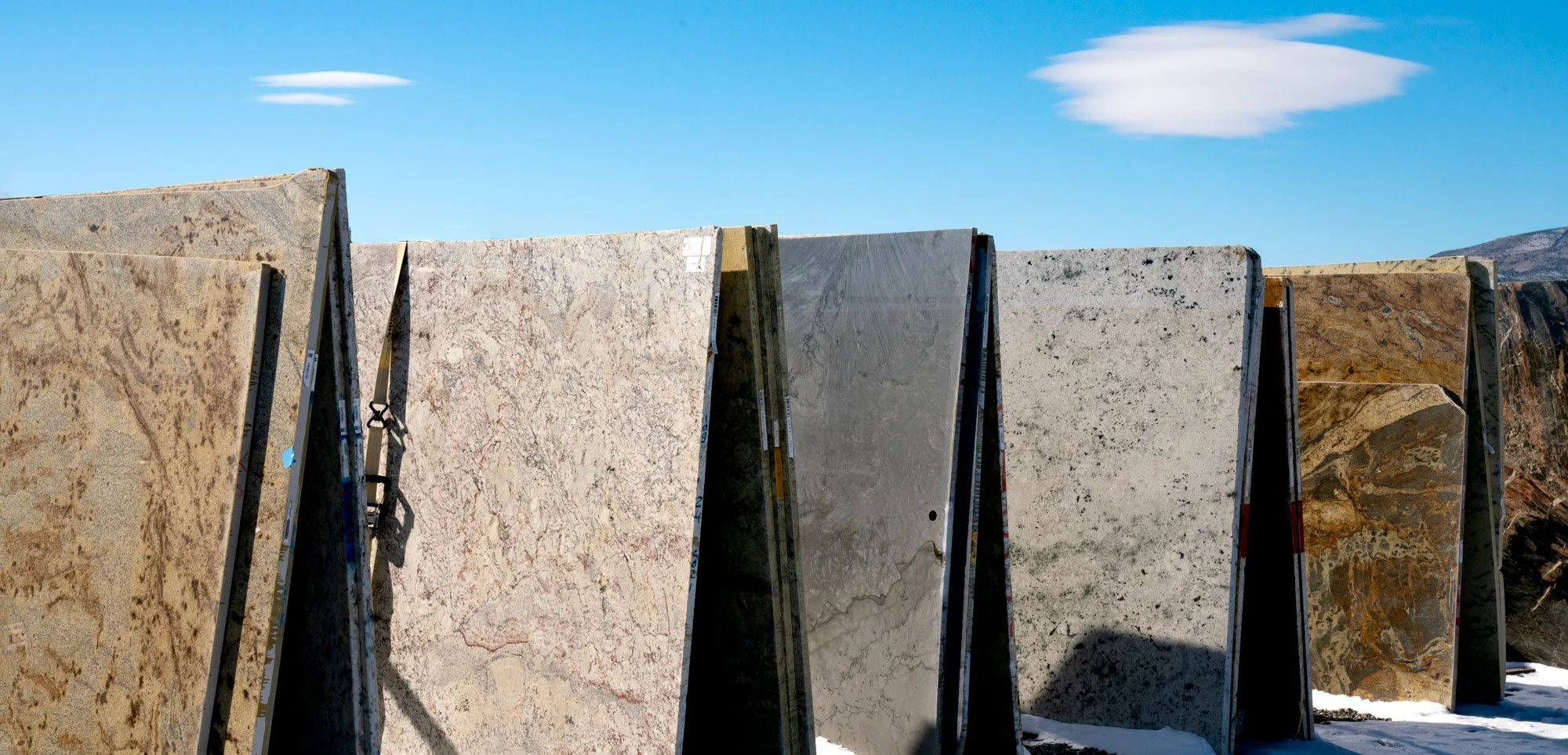 Quartz slab yard selection